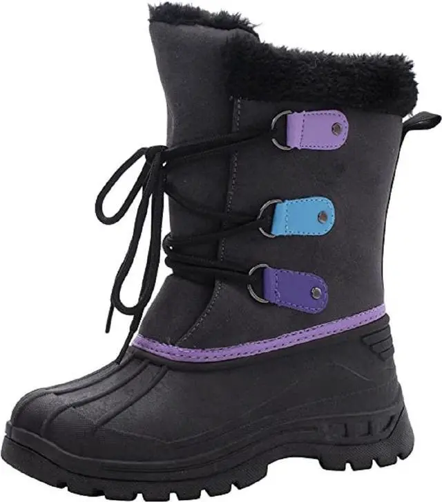 Main image of AQUAKIX Kids Toddler And Youth Snow Boots With Sherpa Lining Insulation