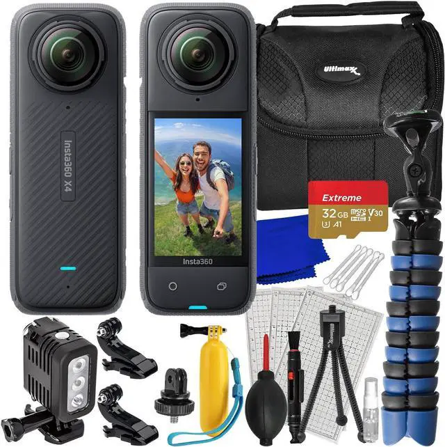 Main image of Insta360 X4 360° 8K Camera IN360ONEX4 - 6PC 32GB Accessory Bundle
