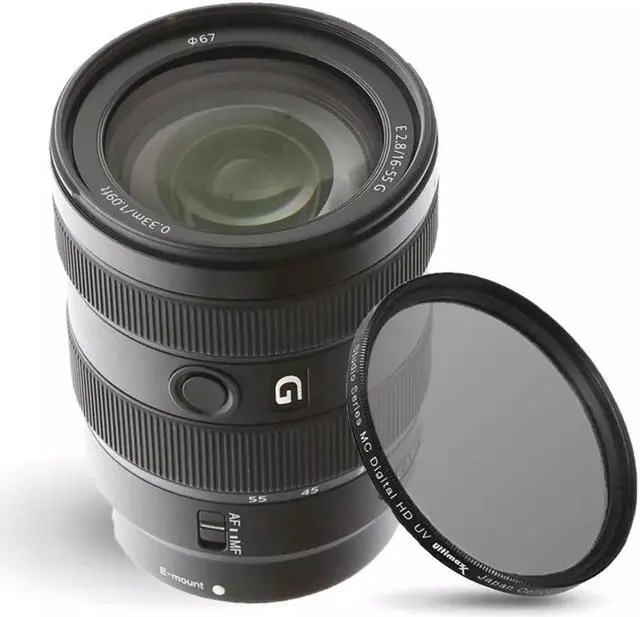 Main image of Sony E 16-55mm f/2.8 G Lens SEL1655G + UV Ultraviolet Filter