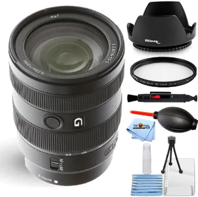 Main image of Sony E 16-55mm f/2.8 G Lens SEL1655G - Essential UV Filter Bundle