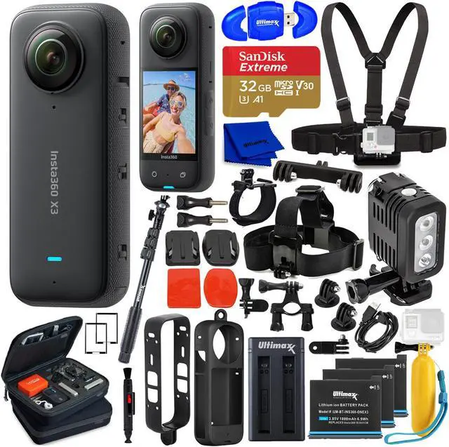 Main image of Insta360 X3 5.7K 360° Waterproof Touch Screen Action Camera - 25PC 32GB Bundle