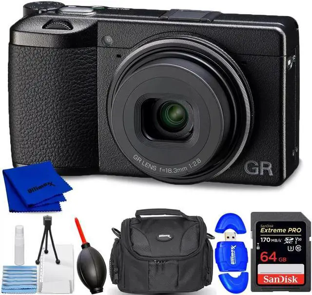 Main image of Ricoh GR III HDF Digital Camera 01272 - 7PC Accessory Bundle