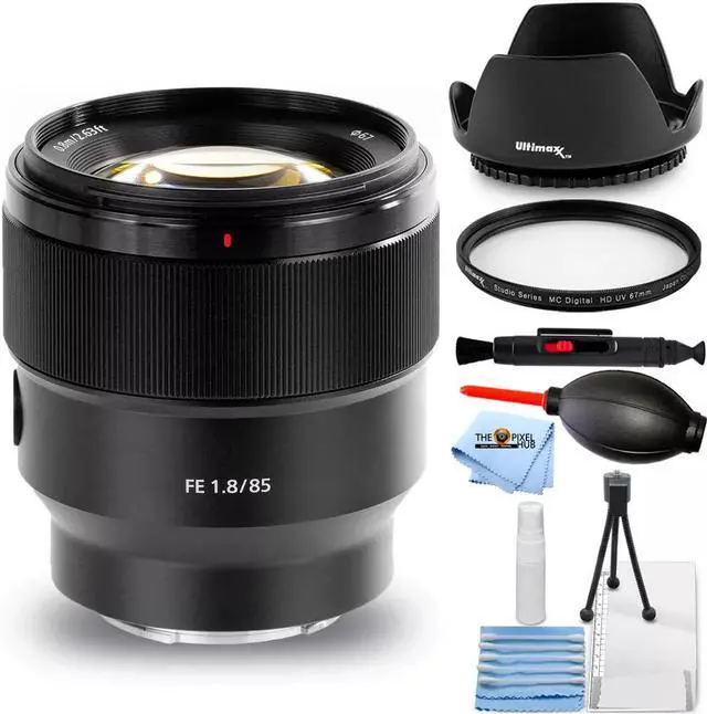 Main image of Sony FE 85mm f/1.8 Lens SEL85F18 - 7PC Accessory Bundle