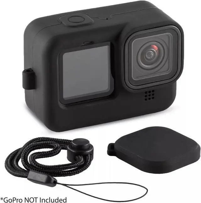 Main image of Protective Silicone Sleeve Rubber Case + Lanyard for GoPro Hero9 Hero10 Hero11