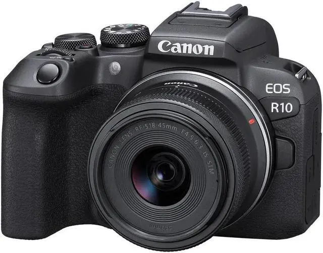 Alt view image 2 of 4 - Canon EOS R10 Mirrorless Camera with RF-S 18-45mm f/4.5-6.3 IS STM Lens 14PC Kit