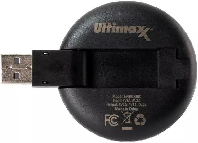 Alt view image 2 of 3 - Ultimaxx Qi Fast Wireless Charger & Travel Kit for Smartphone