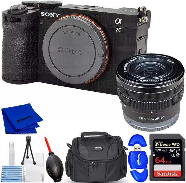 Main image of Sony a7C II Mirrorless Camera with 28-60mm Lens (Black) - ILCE-7CM2L/B