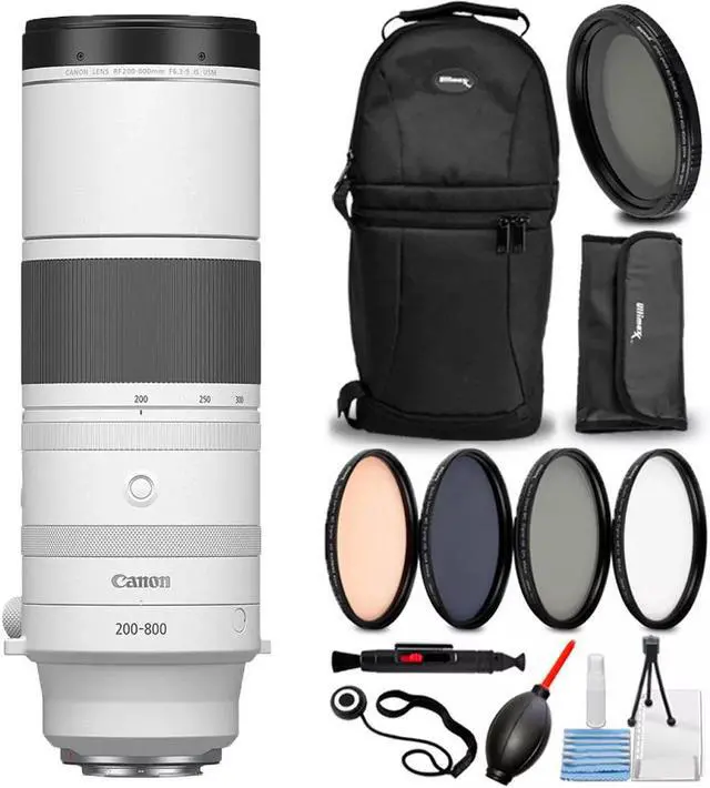 Main image of Canon RF 200-800mm f/6.3-9 IS USM Lens (Canon RF) 6263C002 - 8PC Accessory Kit