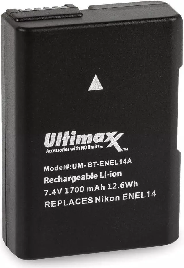 Main image of ULTIMAXX Replacement EN-EL14A Lithium-Ion Battery for Nikon D5600 D5500 D5300