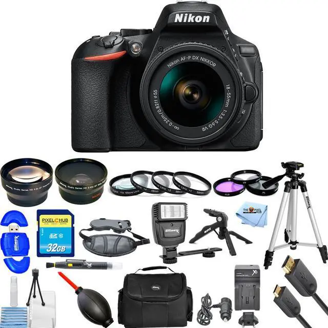 Nikon D5600 DSLR Camera with AF-P DX NIKKOR 18-55mm MEGA KIT