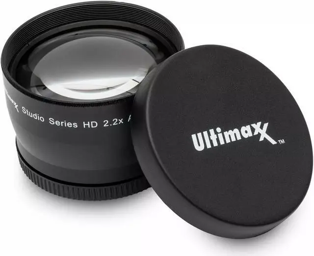 Alt view image 3 of 4 - 2.2x Professional Telephoto Lens 55mm with Protective Pouch