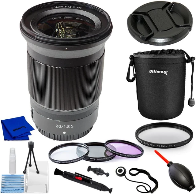 Main image of Nikon NIKKOR Z 20mm f/1.8 S Lens 20093 - 10PC Accessory Bundle