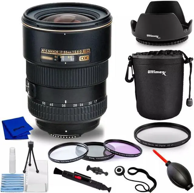 Main image of Nikon AF-S DX Zoom-NIKKOR 17-55mm f/2.8G IF-ED Lens 2147 - 10PC Accessory Kit