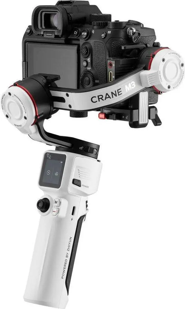 Alt view image 4 of 6 - Zhiyun-Tech CRANE-M3 3-Axis Handheld Gimbal Stabilizer (Standard Kit) - Bundle