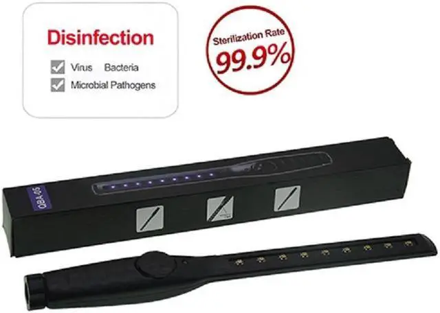 Alt view image 6 of 6 - Portable UV UVC Light S*terilizer Disinfection Lamp Ultra-Violet Handheld Wand