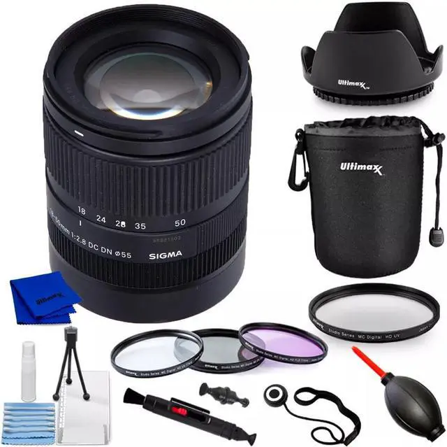 Main image of Sigma 18-50mm f/2.8 DC DN Contemporary Lens for Canon RF 585972 - 10PC Bundle