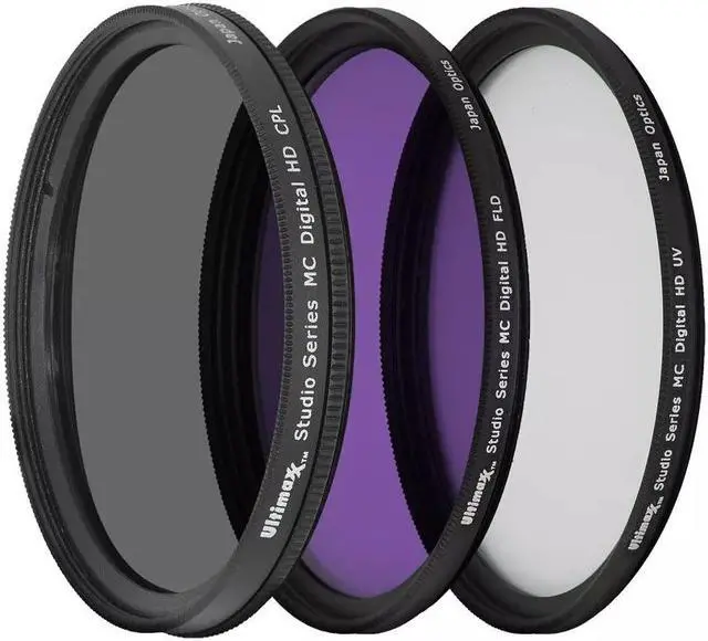 Alt view image 3 of 3 - 3 Piece Multi Coated HD Filter Kit 40.5mm (UV, CPL, FLD) for DSLR Camera