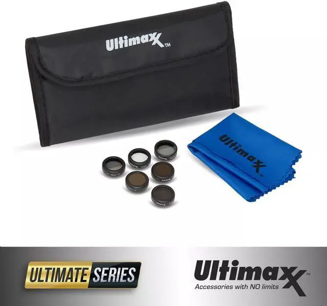 Main image of 8 Piece Lens Filter Kit PLUS Cloth & Case for DJI Mavic Air Drone Quadcopter