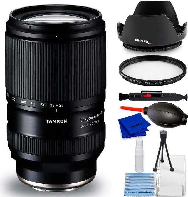 Main image of Tamron 28-300mm f/4-7.1 Di III VC VXD Lens (Sony E) A074 - 7PC Accessory Bundle