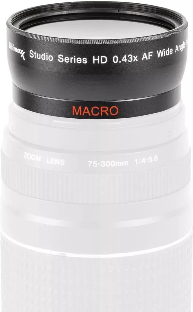 Alt view image 5 of 6 - ULTIMAXX 40.5mm .43x Ultra Fast AF HD Wide Angle Lens for DSLR + Video Recording