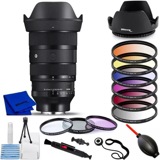 Main image of Sigma 28-45mm f/1.8 DG DN Art Lens (Sony E) 612965 - 9PC Accessory Bundle