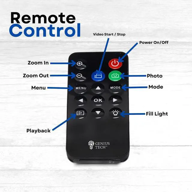 Alt view image 4 of 7 - GeniusTech Digital 42MP Video Camera w/ 64GB SD Card, Remote, Case and Cable Kit