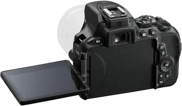 Alt view image 5 of 6 - Nikon D5600 24.2MP DSLR Camera (Body Only) 1575 + 64GB + Flash Bundle