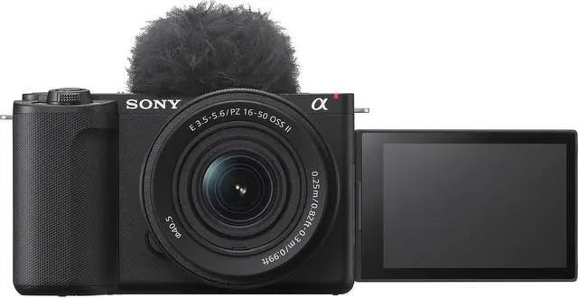 Alt view image 3 of 6 - Sony ZV-E10 II Mirrorless Camera with 16-50mm Lens (Black) - 10PC Accessory Kit