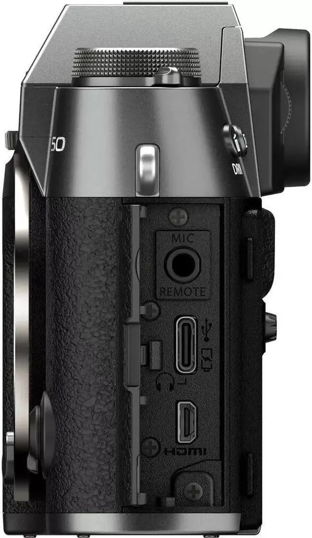 Alt view image 6 of 6 - FUJIFILM X-T50 Mirrorless Camera (Charcoal Silver) 16828416 - 7PC Accessory Kit