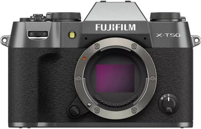 Alt view image 2 of 6 - FUJIFILM X-T50 Mirrorless Camera (Charcoal Silver) 16828416 - 7PC Accessory Kit