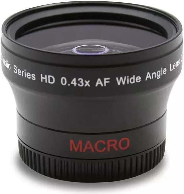 Alt view image 4 of 4 - ULTIMAXX 72mm 0.43x Wide Angle Lens with 62/72, 67/72, 77/72 Ring Adapters