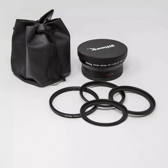 Main image of ULTIMAXX 72mm 0.43x Wide Angle Lens with 62/72, 67/72, 77/72 Ring Adapters