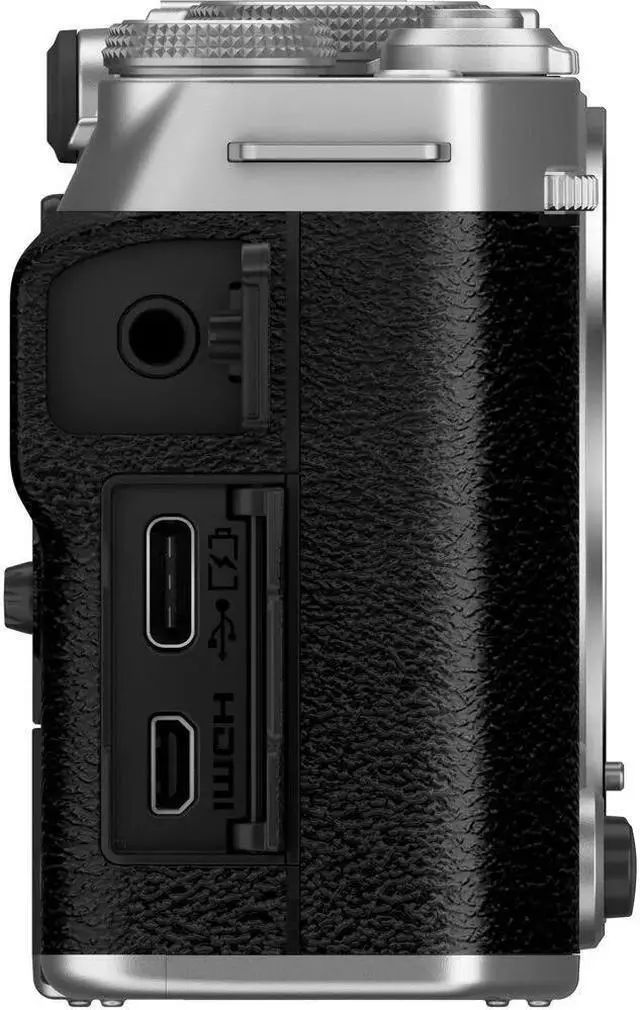 Alt view image 5 of 6 - FUJIFILM X-M5 Mirrorless Camera with XC 15-45mm f/3.5-5.6 Lens (Silver) - Bundle