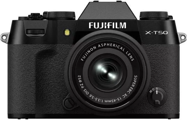 Alt view image 2 of 4 - FUJIFILM X-T50 Mirrorless Camera with XC 15-45mm Lens (Black) Accesssory Bundle