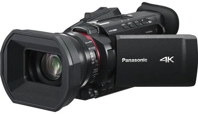 Alt view image 3 of 5 - Panasonic HC-X1600 UHD 4K HDMI Camcorder with 24x Zoom - 10PC Accessory Bundle