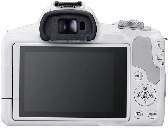 Alt view image 4 of 4 - Canon EOS R50 Mirrorless Camera w/ 18-45mm and 55-210mm Lenses (White)