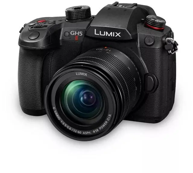 Alt view image 2 of 6 - Panasonic Lumix GH5 II Mirrorless Camera with 12-60mm f/3.5-5.6 Lens - 7PC Kit