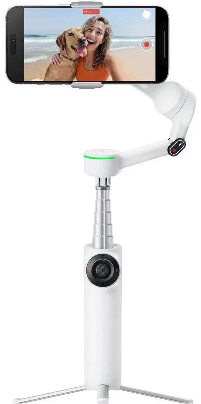 Alt view image 4 of 4 - Insta360 Flow 2 Pro Smartphone Gimbal Stabilizer (White) - 32GB Accessory Bundle
