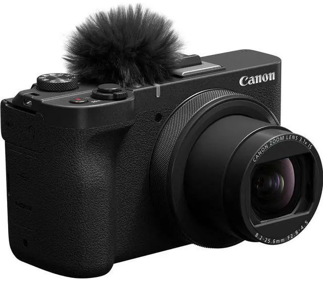 Alt view image 3 of 5 - Canon PowerShot V1 Digital Camera 6390C001 - 12PC Accessory Bundle