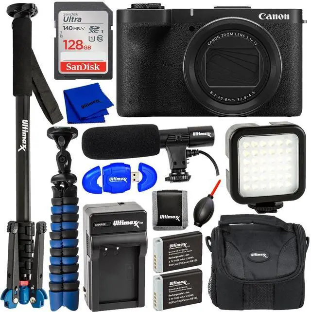 Main image of Canon PowerShot V1 Digital Camera 6390C001 - 12PC Accessory Bundle