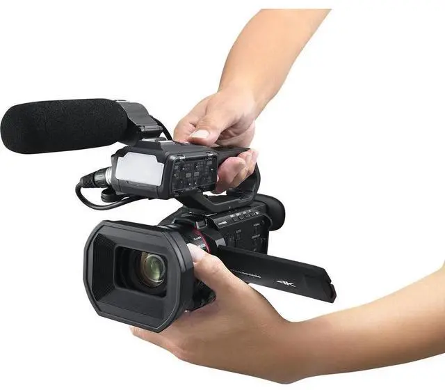 Alt view image 5 of 5 - Panasonic HC-X2100 UHD 4K 3G-SDI/HDMI Pro Camcorder with 24x Zoom - 12PC Bundle