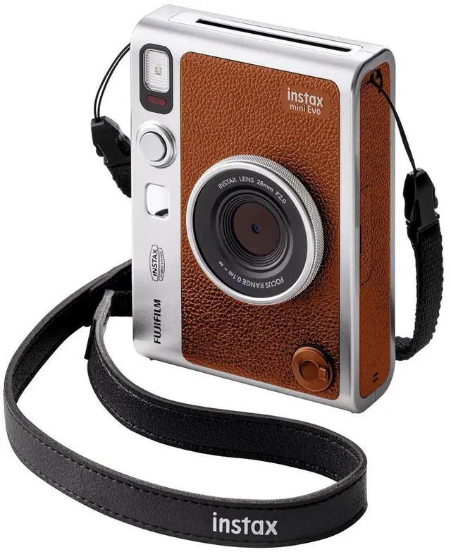 Alt view image 3 of 5 - FUJIFILM INSTAX MINI EVO Hybrid Instant Camera (Brown) - 16812534
