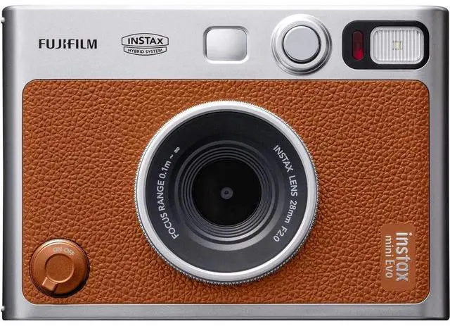 Main image of FUJIFILM INSTAX MINI EVO Hybrid Instant Camera (Brown) - 16812534