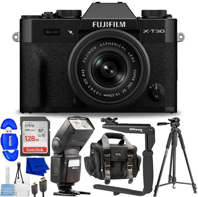 Main image of FUJIFILM X-T30 III Mirrorless Camera with 13-33mm f/3.5-6.3 Lens (Black) Bundle