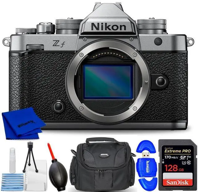 Main image of Nikon Zf Mirrorless Camera (Body) (Silver) 2012 - 7PC Accessory Bundle