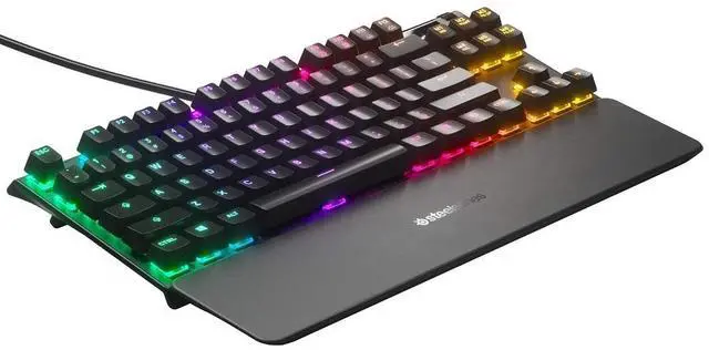 Alt view image 2 of 3 - SteelSeries Apex 7 TKL Mechanical Gaming Keyboard OLED Display - Red Switches