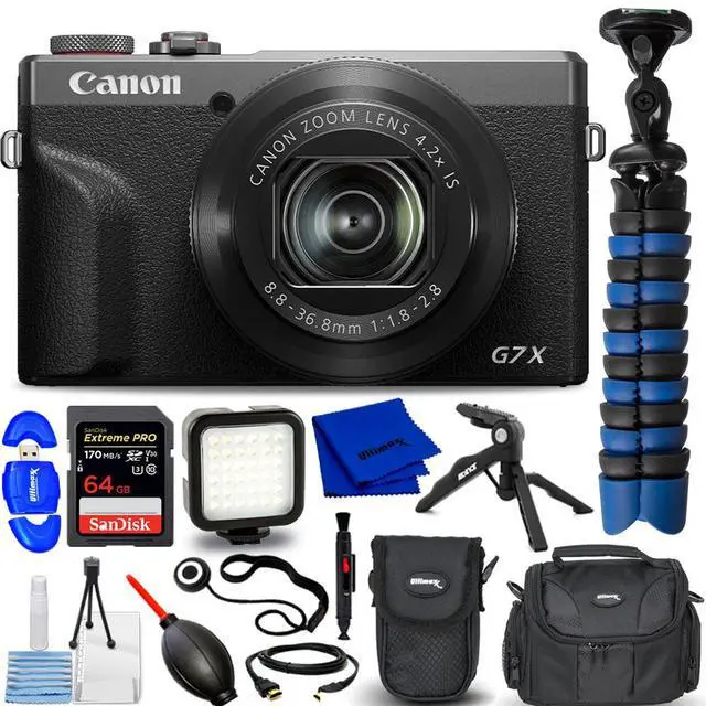 Main image of Canon PowerShot G7 X Mark III Digital Camera 30th Anniversary Graphite LED Kit