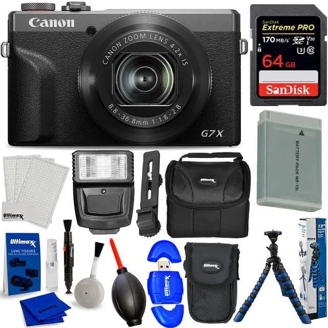 Main image of Canon PowerShot G7 X Mark III Digital Camera 30th Anniversary Graphite Bundle