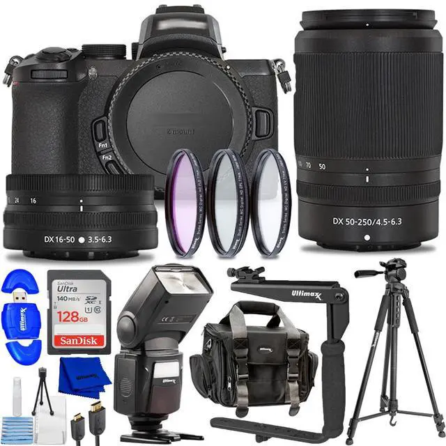 Main image of Nikon Z50 II Mirrorless Camera with 16-50mm & 50-250mm Lenses Bundle
