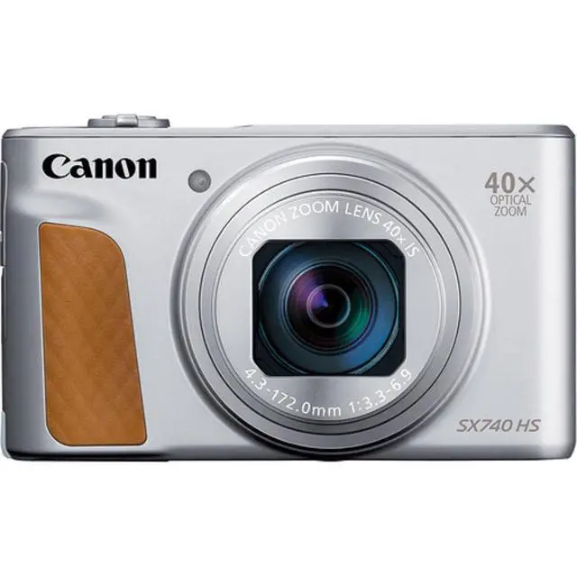 Alt view image 2 of 5 - Canon PowerShot SX740 HS Digital Camera (Silver) 2956C001 - Accessory Bundle